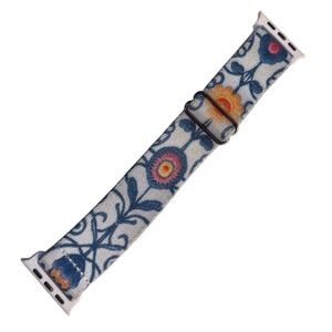 ZOX The Gift of Life Apple Watch Band Floral Elastic Strap April Showers Blue